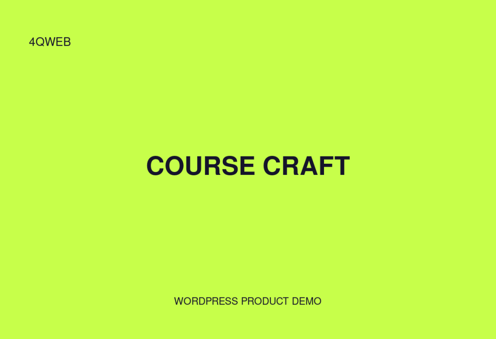 Course Craft preview