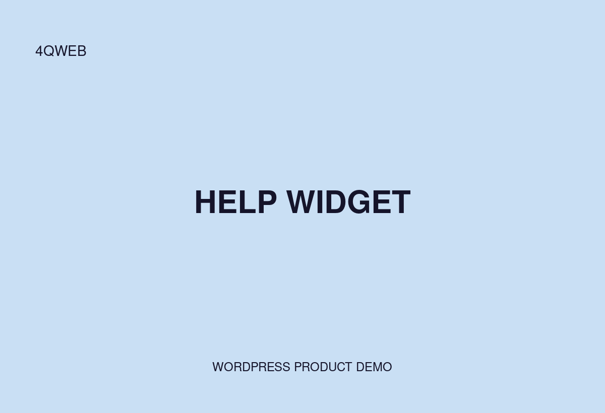 Help Widget
