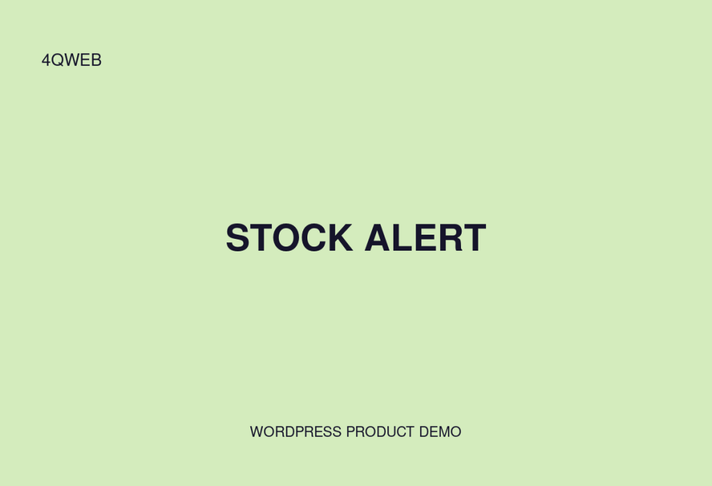 Stock Alert preview