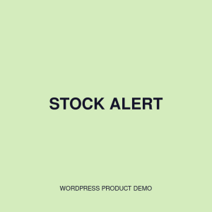 Stock Alert