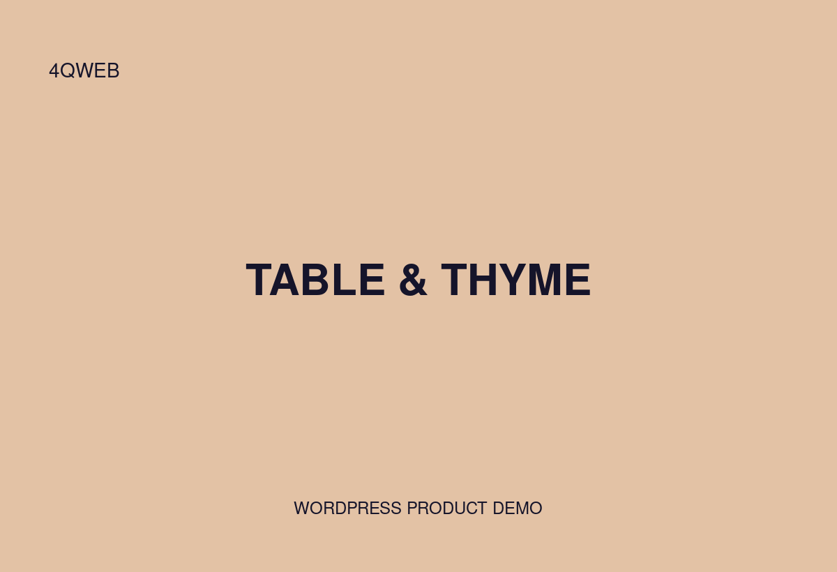 Table & Thyme
